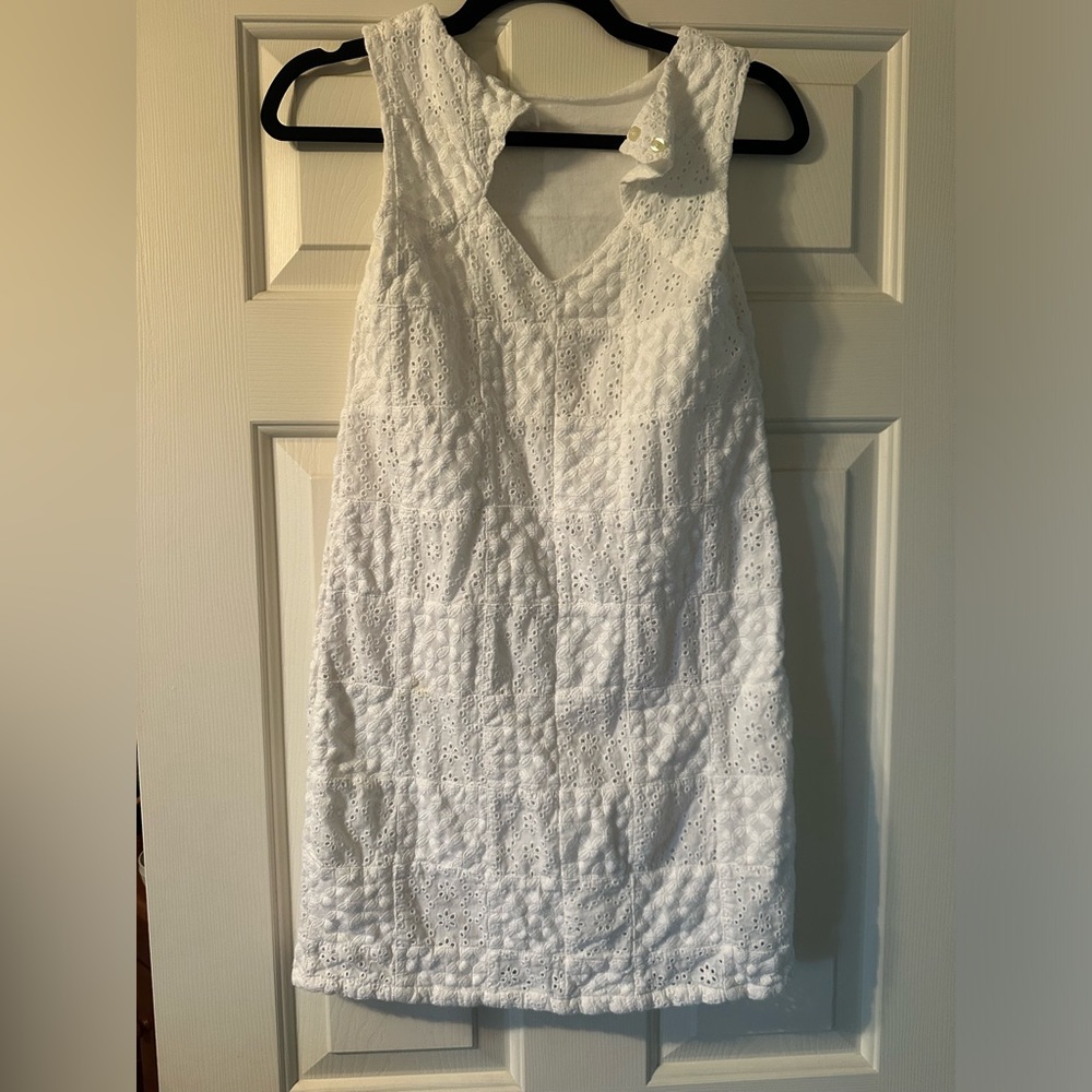 Vineyard Vines white eyelet dress girls cotton 12
